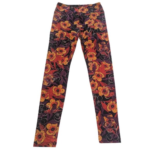 LuLaRoe OS Leggings Floral Autumn Print – One Size - Picture 2 of 10